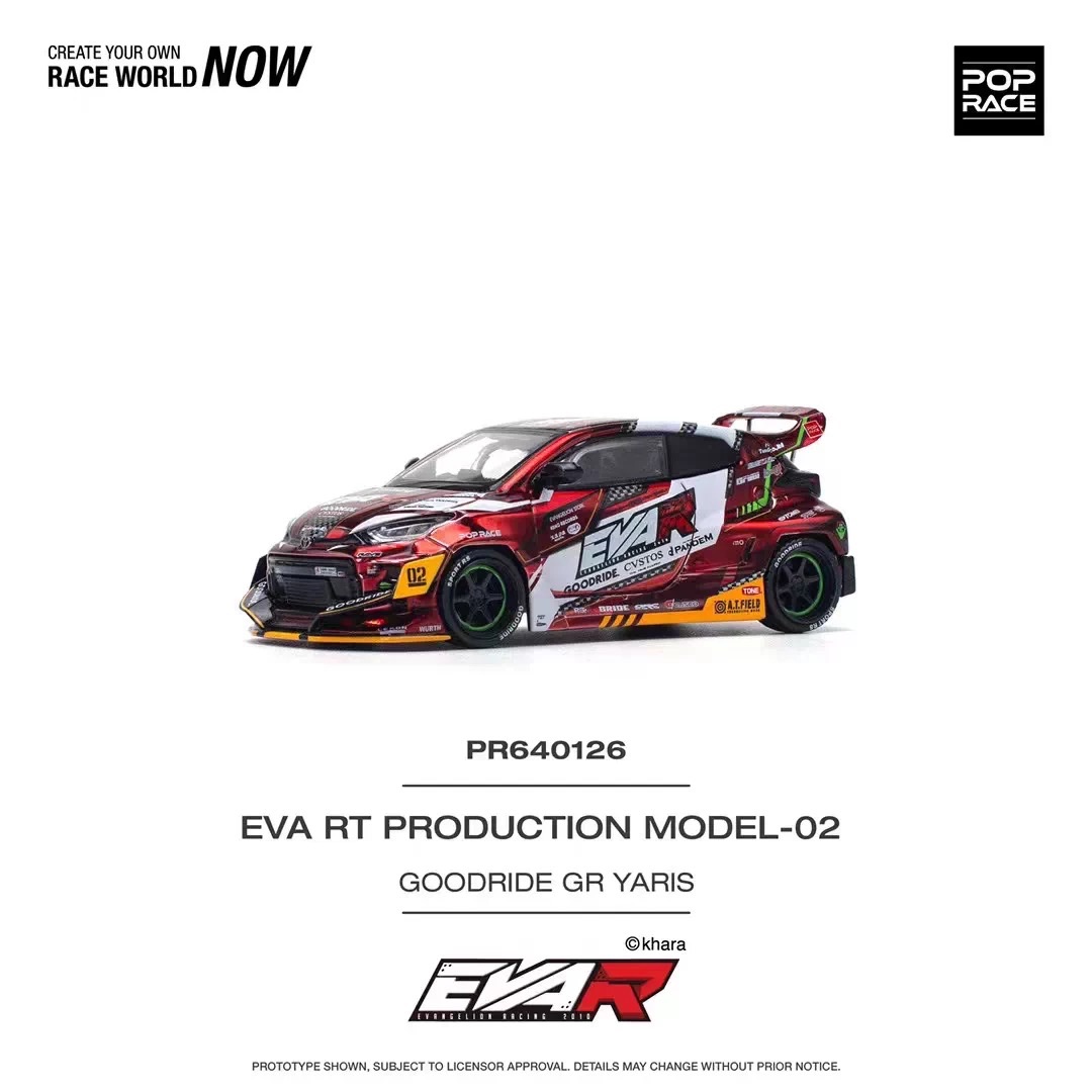 POP RACE 1:64 EVA RT PRODUCTION MODEL-02 GOODRIDE GR YARIS PR640126