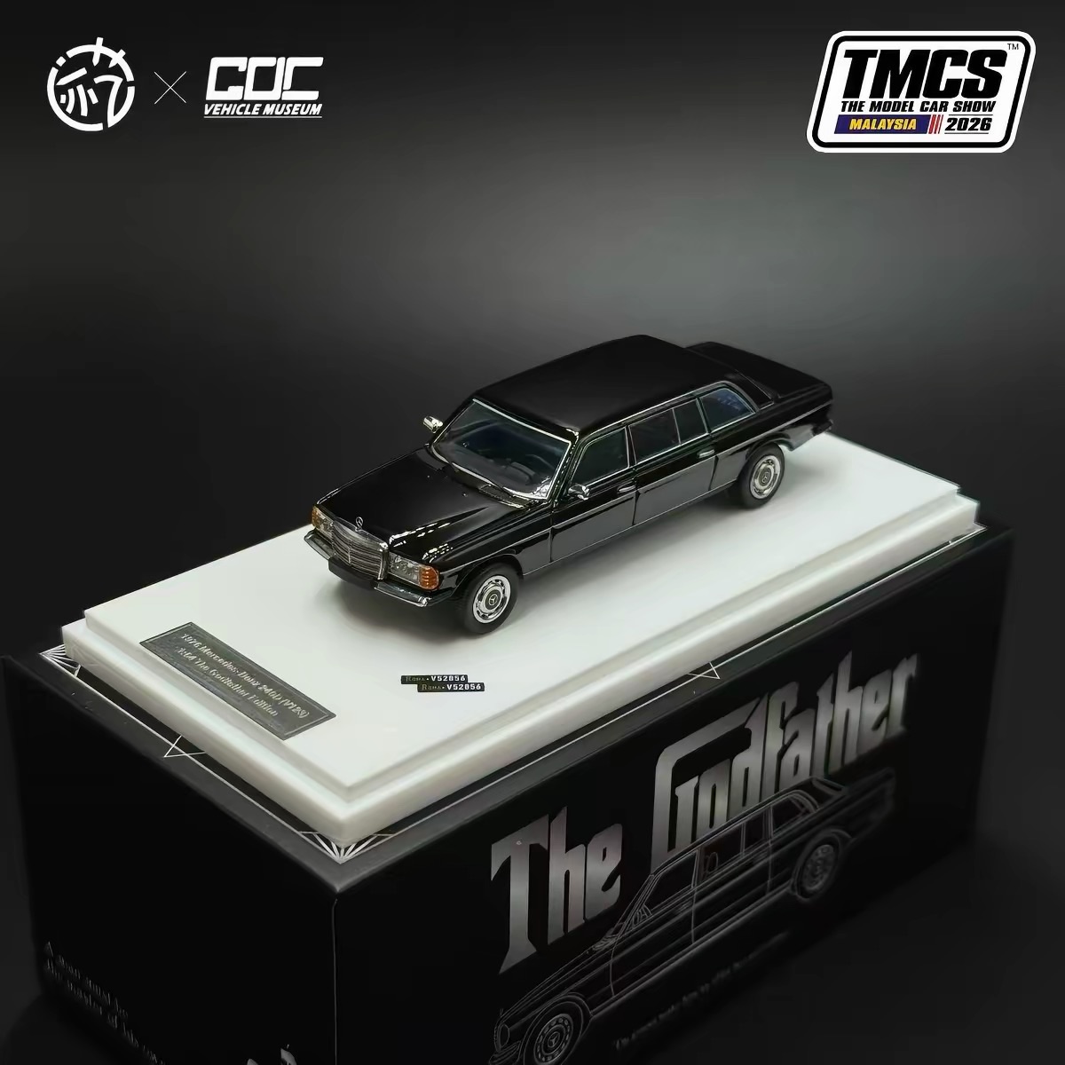 Mini GT x CDC Vehicle Museum Mercedes-Benz 560 SEL Black TMCS Malaysia 2026 1:64