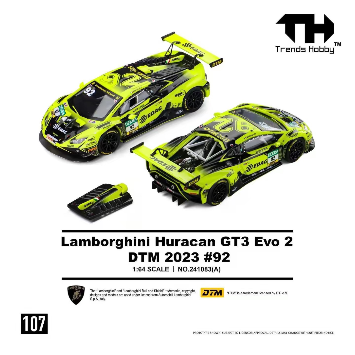 Trends Hobby 1:64 Lamborghini Huracan GT3 Evo 2 DTM 2023 #92