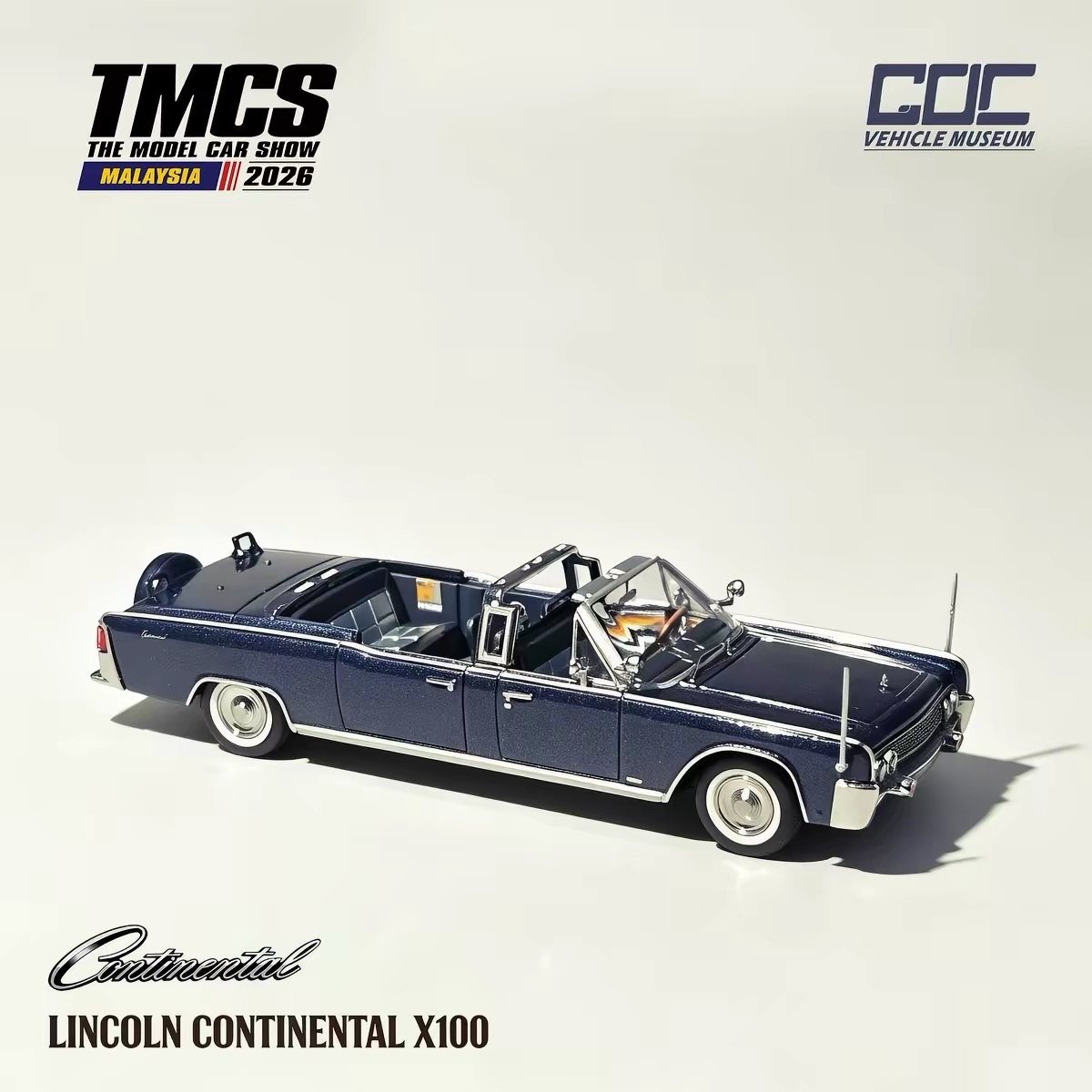 Lincoln Continental X100 Presidential Limousine 1:43 Scale Diecast Model Car