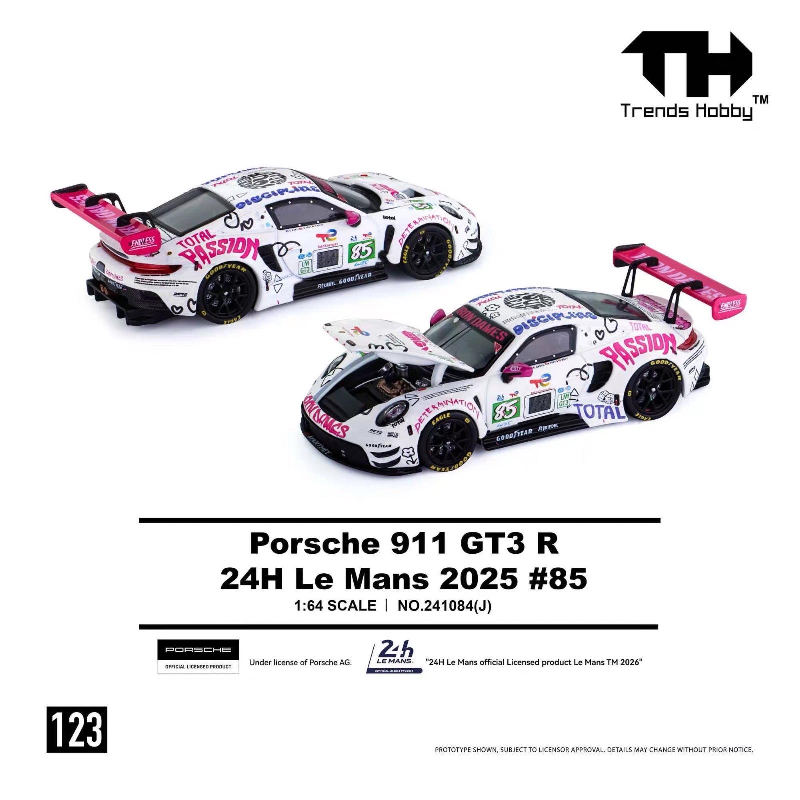 Trends Hobby 1:64 Porsche 911 GT3 R 24H Le Mans 2025 #85